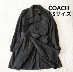 【美品】coach コーチ　トレンチコート　ブラック　Sサイズ