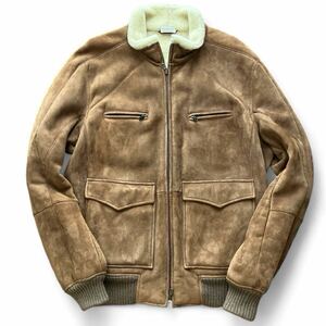 ■最高峰■極上ムートン【BRUNELLO CUCINELLI ブルネロクチネリ】レザージャケット メンズ M ITALY■大人のラグジュアリー■LEON搭載!!!