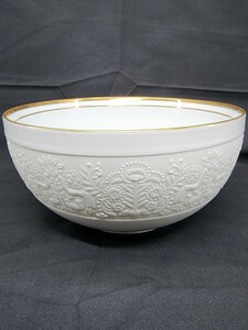 Noritake ノリタケ ボウル 白磁縁金彩 花鳥文 ブランド食器 陶器 食器