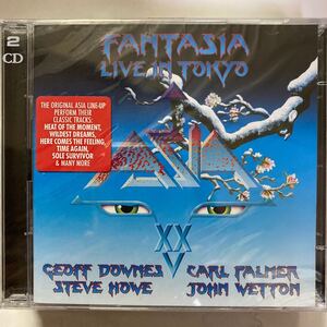 輸入盤 未開封新品 廃盤2枚組CD★ASIA/FANTASIA LIVE IN TOKYO スティーヴ・ハウ ジョン・ウェットン カール・パーマー ジェフ・ダウンズ