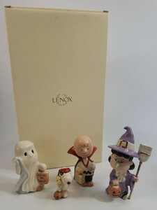 lenox スヌーピー チャーリーブラウン ハロウイン 陶器フィギュア