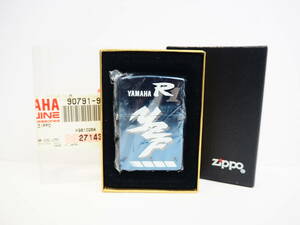 ◆美品◆Zippo/ジッポー YAMAHA/ヤマハ YZF-R1 ブルーチタン/Blue Titanium オイルライター 共箱付◆喫煙具/コレクション/タバコ 73893