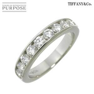 ティファニー TIFFANY&Co. ハーフサークル チャネル セッティング 10号 リング ダイヤ Pt プラチナ 指輪 Diamond Ring 90219706