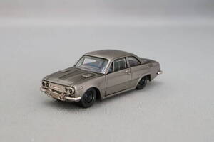 コナミ 絶版名車コレクション D.C.バージョン いすゞ ベレット 1600 GTR（PR91W）1969 いぶし銀　1/64スケール