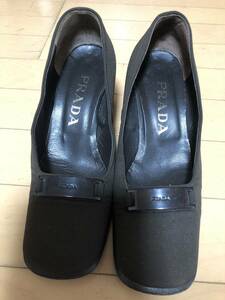 プラダ PRADA パンプス 無地 シンプル 35（22.5センチ）★ ブラウン ★ レディース★中古品