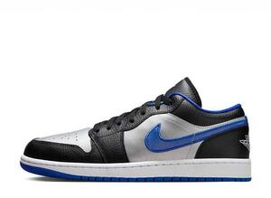 Nike Air Jordan 1 Low "Black/Game Royal/Metallic Platinum" 30cm 553558-007