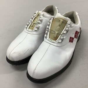 [D2652] フットジョイ ゴルフシューズ スパイク FJ 98537J ホワイト系 24 FootJoy