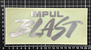 IMPUL BLAST (アルミ色) ステッカー・ ビンテージ 当時物（本物）新品未使用品