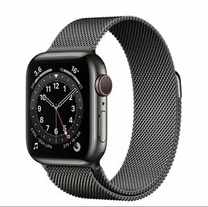 Apple Watchアップルウォッチ バンド38/40/41mm 交換ベルト　金属ステンレス　磁石留め　マグネット　黒