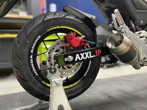 AXXL 12インチ 各色 SP6H カスタム リムステッカー NSR50 NSR80 NSF100 グロム エイプ モンキー125 XR100 ミニモト ホイール GROM MONKEY