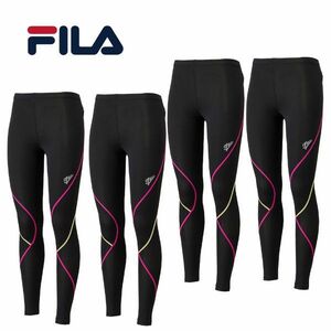 送料300円(税込)■yr330■レディース FILA インナーロングタイツ(445-407) LL 4点【シンオク】