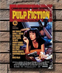 パルプ・フィクション Pulp Fiction 大 ポスター 90x60cm グッズ タランティーノ ユマ サーマン 映画 雑貨 フォト アート 大判 大きい 2