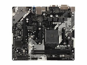 美品 ASROCK A320M-HDV マザーボード AMD A320 Socket AM4 Micro ATX メモリ最大32G対応 保証あり　