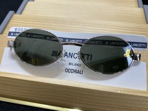 ◆(30717)ランチェッティ　LANCETTI OCCHIALI　サングラス　ミラノ　UVカット　シルバー