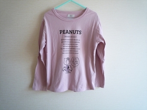 ノウズ　長袖Tシャツ　PEANUTS　ピンク　１１０ｃｍ　キムラタン