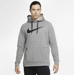 [値下げ交渉] NIKE THERMA FIT FLEECE HOODIE BIG SWOOSH GRAY 2XL DV8009-063 検) サーマフィット パーカー ビッグスウッシュ グレー 灰色