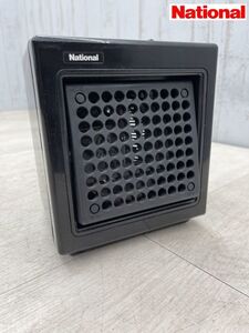 昭和レトロ National パーソナルファンヒーター FE-6P6 ブラック 動作確認済 600Ｗ 電気ファンヒーター 温風 ナショナル 暖房機器 即日配送