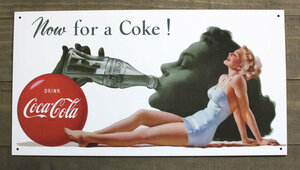 COKE - Now for A ★ Tin Signs（ブリキ看板）【並行輸入品】