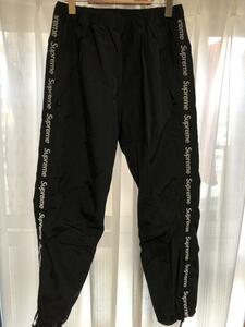 Supreme Taped Seam Pant サイドロゴ トラックパンツ M side logo サイドライン シャカシャカ ナイロンパンツ