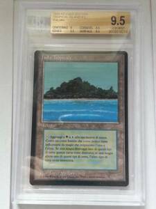 ●MTG● RV Tropical Island(黒枠伊語 BGS 9.5 GEM MINT)