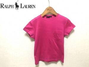 ラルフローレン RALPH LAUREN レディース Tシャツ ピンク 1904-160