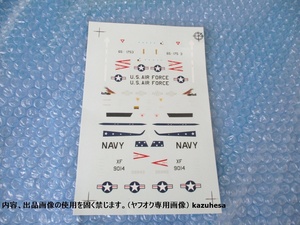 デカール スーパーデカール 52 FIW VX-4 Pt Mugu Oregon Ang Red Hawks 軍用機デカール 未使用 プラモデル