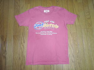 TMT ティーエムティー Tシャツ S 赤系 カットソー カリフォルニア ロゴ LOGO /
