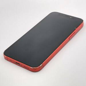 中古 ジャンク品 画面 背面 割れ Apple アップル iPhone 12 mini 128GB （PRODUCT)RED SIMロック解除済み SIMフリー 1円 から 売り切り