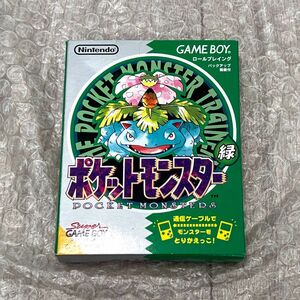 〈箱説マップ付属・動作確認済み〉 GB ゲームボーイ ポケットモンスター緑 GAMEBOY Pokemon Green 初期 初代