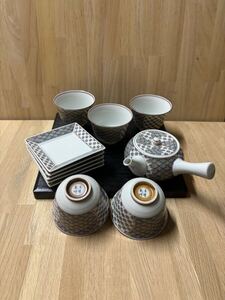 新品・未使用品　京紫龍峰　茶器セット　5客セット　木箱入　高級　和食器　