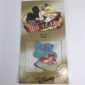 ♪ ディズニーストア 100 years of Dreams #5 Ariel リトルマーメイド アリエル ピンバッジ 2001年 新品 Little Mermaid