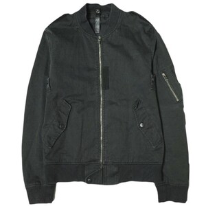 wjk ダブルジェイケイ 日本製 cotton twill MA-1 jacket コットンツイル フライトジャケット 256 ct61 L BLACK アウター g20521