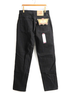 タグ付き 新品 デッドストック 90s USA製 Levis 505 ブラック デニム パンツ レディース M 程/ リーバイス ジーンズ ジーパン ストレート b