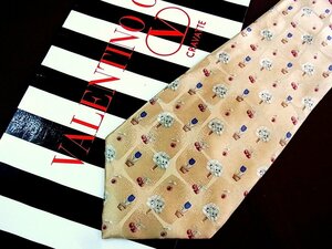 ♪6353C♪良品【チューリップ・さくらんぼ チェリー 柄】 バレンチノ【VALENTINO】 ネクタイ