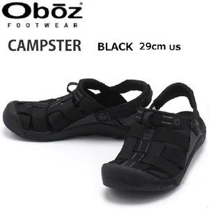 OBOZ オボズ CAMPSTER キャンプスター BLACK 29cm サンダル