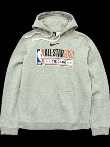 希少!US限定品★NIKE NBA ALL-STAR Weekend Fleece Hoodie 2020 CHICAGO Sweat Logo★オールスター フリース フーディ★USサイズ M 日本 L