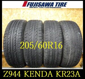 【Z944】R3111014 送料無料◆2022年製造 約8部山 ◆KENDA RADIAL KOMET PLUS KR23A◆205/60R16◆4本