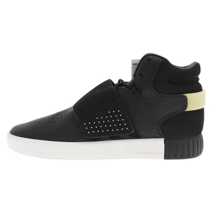 adidas アディダス TUBULAR INVADER STRAP チュブラー インベーダー ストラップ ハイカットスニーカー ブラック US11/29cm BY3636