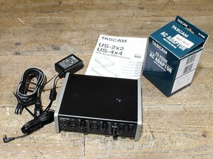 1円スタート TASCAM タスカム US-2x2 ＆ PSP520E 専用のACアダプター付属 2入力2出力のUSBオーディオ/MIDIインターフェース 動作保証 美品