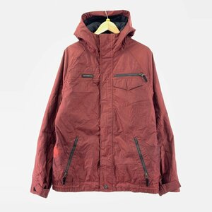 FUZ【中古品】 バートン BURTON ボードウェア ジャケット サイズ：M 赤 ストライプ ポケット周りダメージあり 〈120-240401-NM-2-FUZ〉