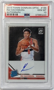 【状態完璧!PSA10】八村塁直書きルーキーサイン 2019-20 Donruss Optic Rated Rookie RC Auto