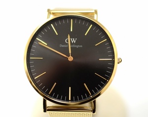 ダニエル ウェリントン(Daniel Wellington) クラシック メッシュ オニキス M40GZ01 DW00100631 メンズクォーツ　【中古】JA-19159