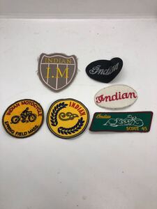 インディアンモーターサイクル　ワッペン　indian motorcycle ６点　セット