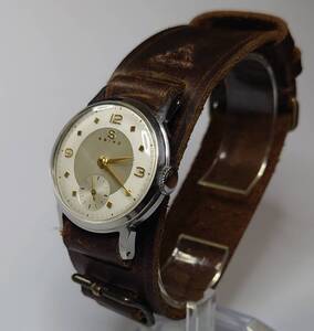 1円スタート セイコー SEIKO 戦後2号機 新10B型 製造1948年～ スモセコ メンズ 洗浄注油済♪ 稼動品 ヴィンテージ