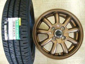 【未使用】軽自動車☆エナセーブＥＣ２０４　１５５/６５Ｒ１４＆Ｂａｎｙ　４，５Ｊ－１４/１００/４Ｈ＋４５☆☆４本セット