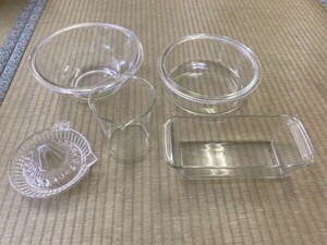 戸0729 耐熱ガラス ガラス ガラス容器 PYREX パイレックス セット