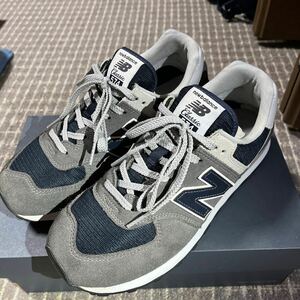 ニューバランス New Balance ML574 EL2 wideサイズ　26.0 グレーネイビー　USED 美品