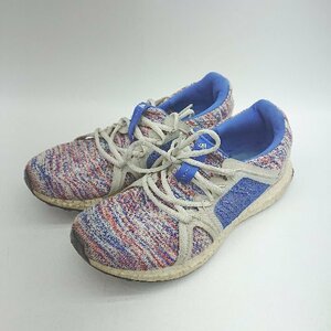 ◇ adidas アディダス X STELLA McCARTNEY ステラ マッカートニー 総柄 スニーカー サイズ24.5 ブルー系 レディース E