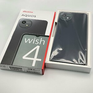 未使用品 AQUOS wish4 SH-52E ブラック Android スマートフォン ドコモ SIMロックなし SIMフリー