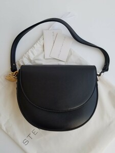 新品 STELLA McCARTNEY ステラマッカートニー Frayme ミディアム ショルダーバッグ ブラック 7B0006W88391000